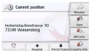 Current position Hohenstaufenstrasse 10 73349 Wiesensteig Resume Save GPS info Emergency Call + Hospital Petrol Station Country info