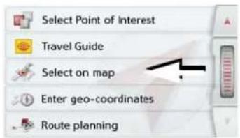Select Point of Interest Travel Guide Select on map Enter geo-coordinates Route planning