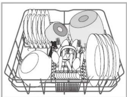 INDESIT DFP 58T93 A SK - Bestickkorg - 6