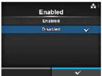 Enabled Enabled Disabled ✓
