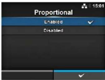 Proportional Enabled ✓ Disabled ✓