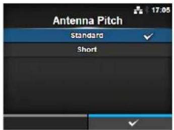 Antenna Pitch Standard ✓ Short ✓