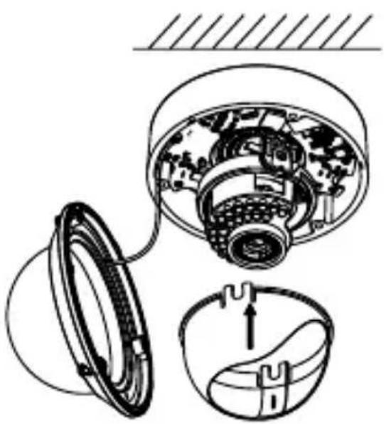Technical diagram of a mechanical device with internal components and housing (no text or labels)