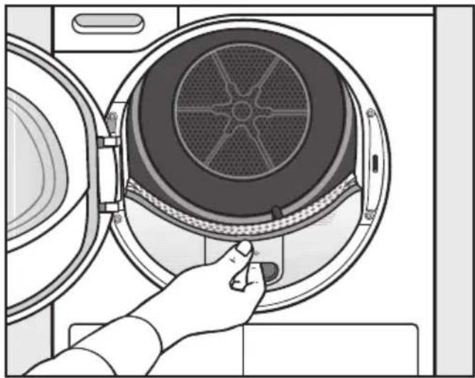MIELE TCF630WP Eco - Zichtbare pluizen verwijderen - 1