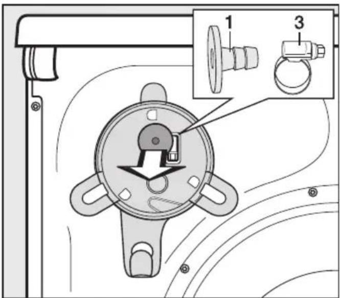 MIELE TCF630WP Eco - - Directe aansluiting op de sifon van een wasbak - 1