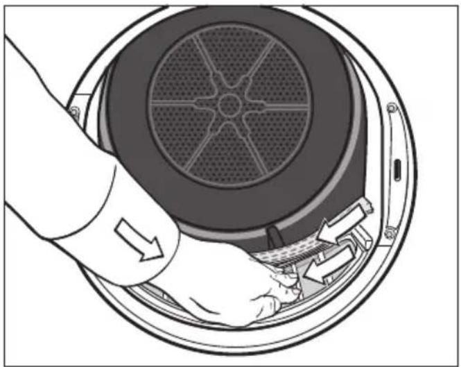 MIELE TCF630WP Eco - Zichtbare pluizen verwijderen - 3