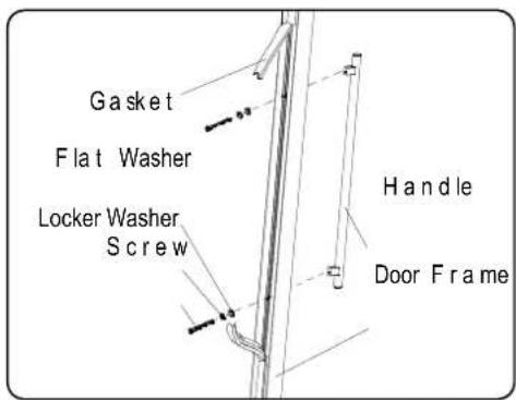 Gasket Flat Washer Locker Washer Screw Handle Door Frame