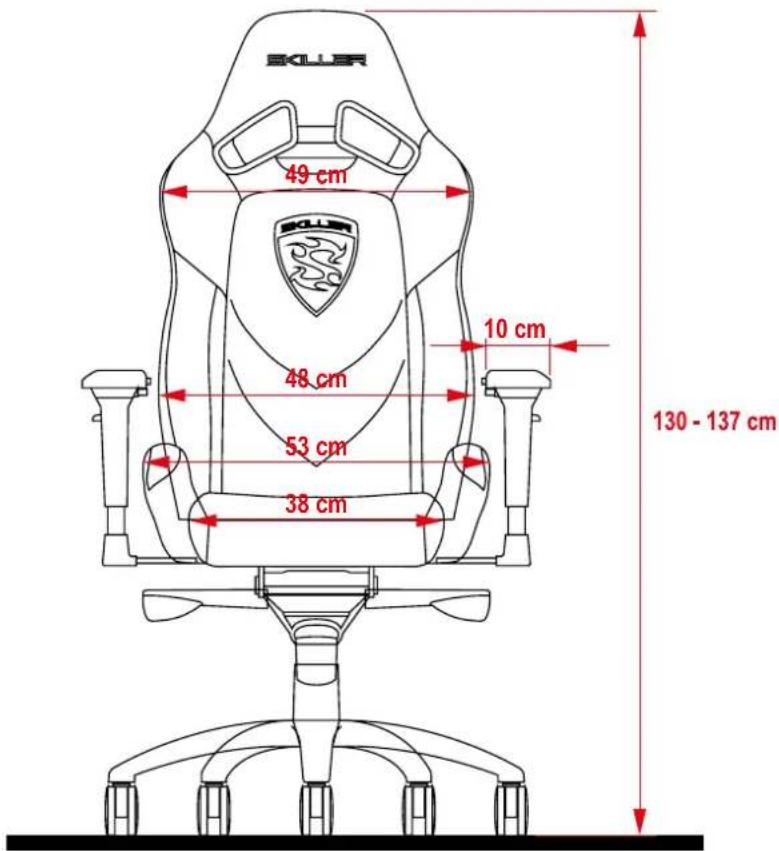 BOLER 49 cm 10 cm 48 cm 53 cm 38 cm 130 - 137 cm