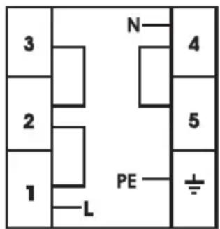 3 2 1 L N 4 5 PE ±