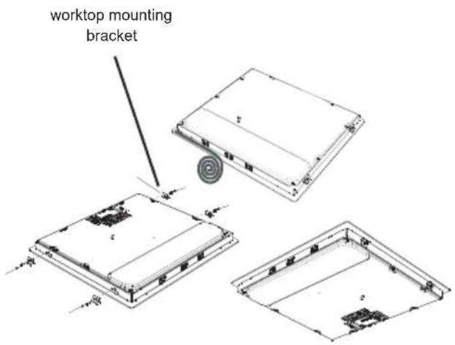 worktop mounting bracket
