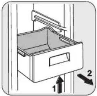 ZANUSSI ZRB 340PW - Borttagning av fryslådor från produkten - 1