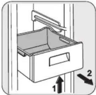 ZANUSSI ZRB 340PW - Fjerne frysekurver fra fryseren - 1