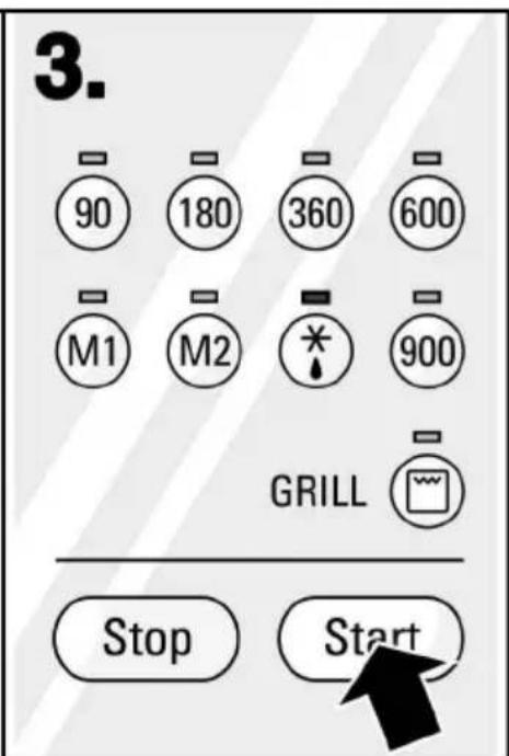 3. 90 180 360 600 M1 M2 * 900 GRILL Stop Start