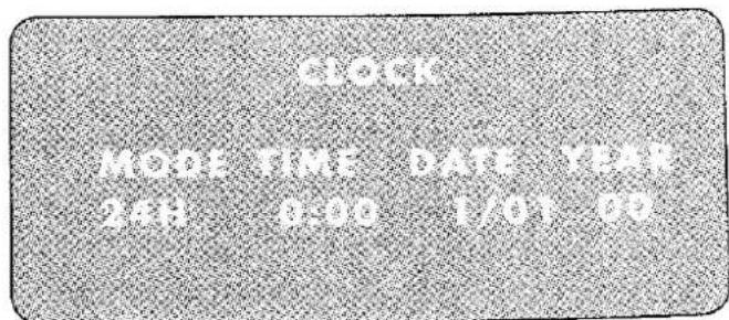 SLOCK MODE TIME DATE YEAR 24:10 0:00 1/01 00
