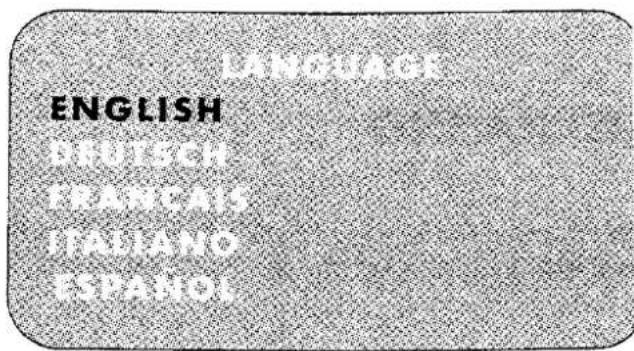 LANGUAGE ENGLISH MUTCHI FRANCIS ITALIANO ESPANOL