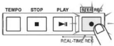 TEMPO STOP PLAY STEP REC REAL-TIME REC