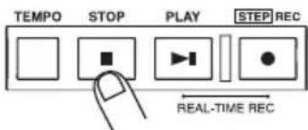 TEMPO STOP PLAY STEP REC REAL-TIME REC