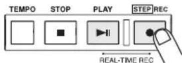 TEMPO STOP PLAY STEP REC REAL-TIME REC
