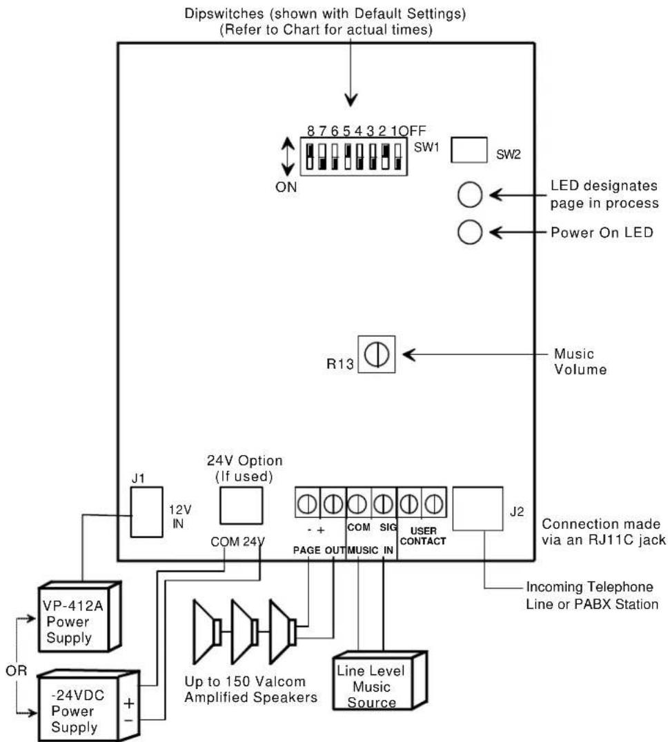 Valcom V-9970 - DIP SWITCH TERMINOLOGY - 1