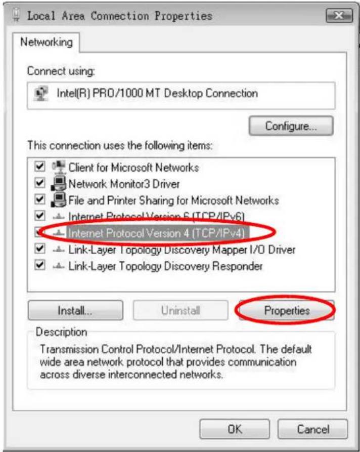 Local Area Connection Properties Networking Connect using: Intel(R) PRO/1000 MT Desktop Connection Configure... This connection uses the following items: ✓ Client for Microsoft Networks ✓ Network Monitor3 Driver ✓ File and Printer Sharing for Microsoft Networks ✓ Internet Protocol Version 5 (TCP/IPv6) ✓ Internet Protocol Version 4 (TCP/IPv4) ✓ Link-Layer Topology Discovery Mapper I/O Driver ✓ Link-Layer Topology Discovery Responder Install... Uninstall Properties Description Transmission Control Protocol/Internet Protocol. The default wide area network protocol that provides communication across diverse interconnected networks. OK Cancel