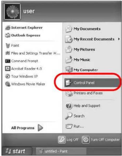 user Internet Explorer Outlook Express Paint Files and Settings Transfer W... Command Prompt Acrobat Reader 4.0 Tour Windows XP Windows Movie Maker All Programs My Documents My Recent Documents My Pictures My Music My Computer Control Panel Printers and Faxes Help and Support Search Run... Log Off Turn Off Computer start untitled - Paint