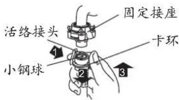 活络接头 小钢球 固定接座 卡环