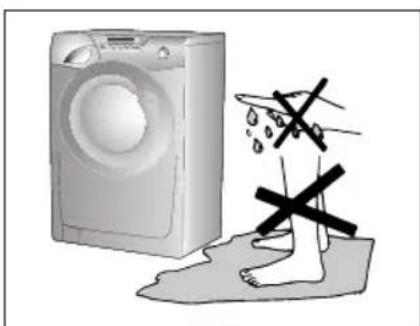 CANDY GO W485DS - WARNING: DURING THE WASHING CYCLE, THE WATER CAN REACH A TEMPERATURE OF 90°C. - 4