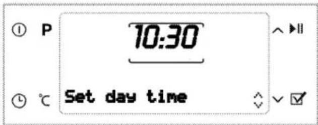 BLOMBERG BEO 9860 X - Set the time - 1