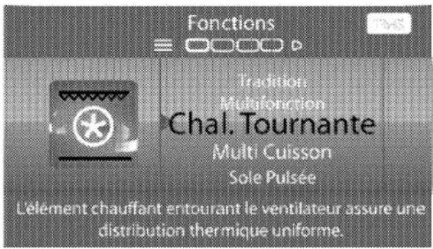 BLOMBERG BEO 9975 X - Sélectionnez la température et le mode de fonctionnement dans le Menu Démarrage rapide - 1