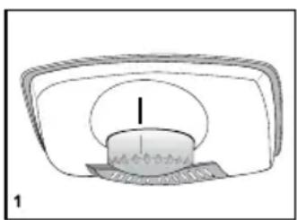 BLOMBERG KSM 9640 XA - Replacing the interior light bulb - 1