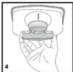 BLOMBERG KSM 9640 XA - Replacing the interior light bulb - 4