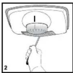 BLOMBERG KSM 9640 A - Replacing the interior light bulb - 2