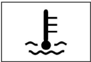 Simple thermometer icon with water level, no text or symbols present