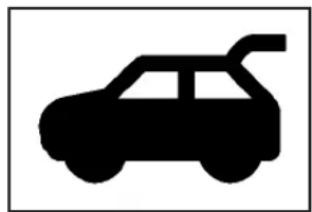 Silhouette of a car with exhaust pipe (no text or symbols)