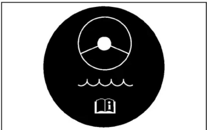 Symbolic icon of a CD or DVD disc with an open book and wave, representing education or information (no text or symbols present)