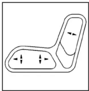 Simple line drawing of a mechanical component with two ports and directional arrows (no text or symbols)