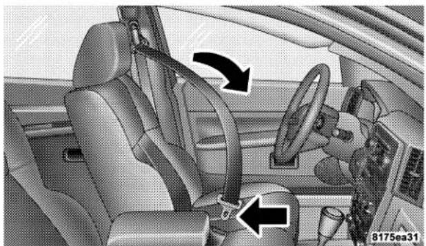 JEEP Grand Cherokee SRT (2006) - Lap/ShoulderBeltOperatingInstructions - 1