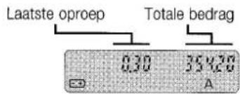 Laatste oproep Totale bedrag 0.30 354.70 A