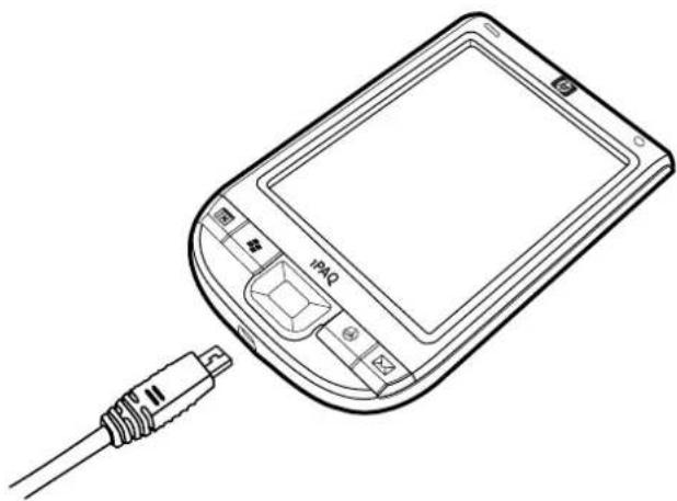 HP iPAQ 100 Classic - Step 3: Charge the battery - 1