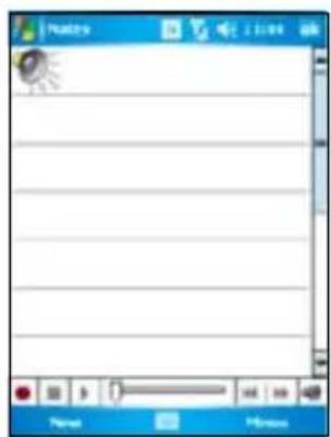 Screenshot of a blank document editing interface with toolbar, header bar, and window title bar.