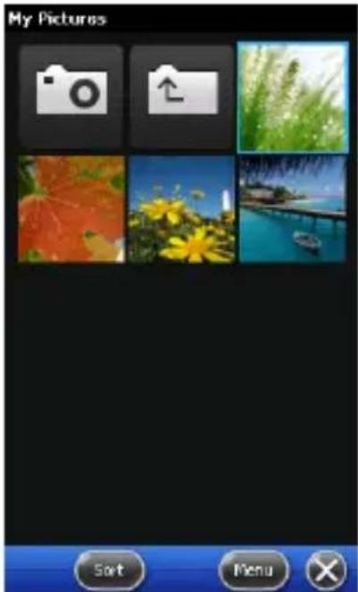 My Pictures Sort Menu
