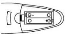DAEWOO DWB-123 - • HOW TO INSERT BATTERIES - 2
