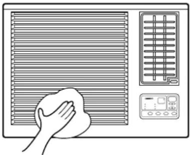 DAEWOO DWB-123 - • CLEANING THE AIR CONDITIONER - 1
