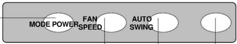 MODE POWER FAN SPEED AUTO SWING