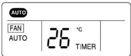 AUTO FAN AUTO 26 °C TIMER