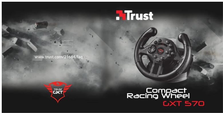 Trust www.trust.com/21684/faq TRUST GXT Compact Racing Wheel GXT 570
