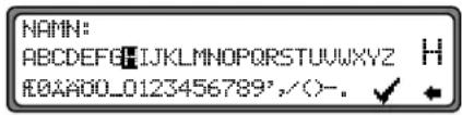NAMN: ABCDEFGHIJKLMNOPQRSTUVWXYZ H E0A400_0123456789°/()-. ✓