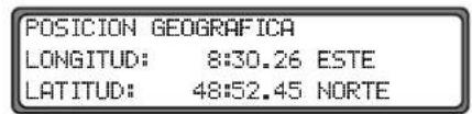 POSICION GEOGRAFICA LONGITUD: 8:30.26 ESTE LATITUD: 48:52.45 NORTE