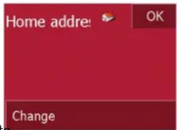 Home addr! OK Change