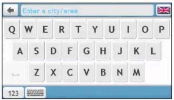 Enter a city/area Q W E R T Y U I O P A S D F G H J K L Z X C V B N M 123